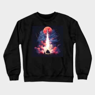 Launching Rocket Crewneck Sweatshirt